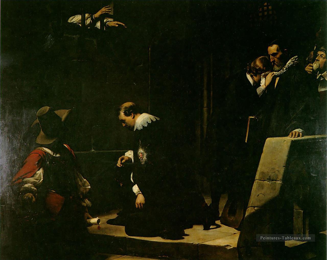 histoires de strafford 1836 Hippolyte Delaroche Peintures à l'huile